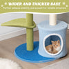 Cat Tree Cute Flower Shaped Cat Tower Indoor Activity Center with Spring Ball