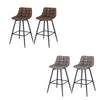 2x Bar Stools Dining Room Kitchen Breakfast High Chairs With Footrest Barstool