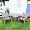 Garden Slatted Furniture Bistro Set 3Piece Chair Table Balcony Patio Pool Outdoo