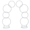 Anti-rust Sturdy 8 Circle Hoop Wedding Arch Frame Balloon Flower Stand Backdrop