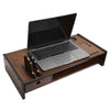 TV Monitor Stand Bamboo Computer Laptop Table Riser Shelf for Home Office Supply