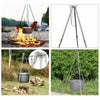 LEVEL Outdoor Camping Tripod Campfire Picnic Pot Roast Camp Fire Dutch Oven Cook