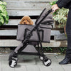 Large Pet Stroller Foldable Dog Cat Travel Carriage with Detachable Carrier Cart