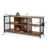 Industrial TV Stand for TVs up to 65 Inches 3-Tier TV Cabinet w/ Storage Basket