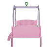 3FT Princess Carriage Kids Toddler Bed Single Car Bed Pink 90*190cm for Girls NS