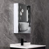 LED Bathroom Wall Mirror Cabinet Storage 1 Door Cupboard Mirrored Shelves Vanity