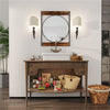 Farmhouse Wall Mirror Round Bathroom Vanity Square Frame Accent Bedroom Mirror