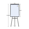 Large Tripod Magnetic Whiteboard Flipchart Easel White Board Stand Office School