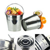 12Pcs Kitchen Fry Mini Serving Buckets for Food Storage Plant Pots 10cm UK