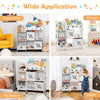 Kids Toy and Book Organizer Wooden Children Storage Display Cabinet Bookshelf