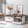 TV Stand for TVs up to 48 Inches Wooden Modern TV Console Table W/2 Open Shelves