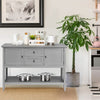 Modern Console Table Narrow Entryway Table Side Table w/ 2 Drawers Living Room