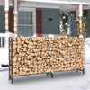 Strong Firewood Rack Large Log Holder Storage Stand Steel Frame Construction