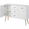 Modern Sideboard Buffet 2 Doors 3 Drawers Storage Cabinet Cupboard for Hallway