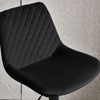 2x Bar Stools Kitchen Breakfast Chairs Gas Lift Swivel Faux Leather Velvet Chair