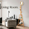 Bamboo Coat Stand Clothes Storage Shelves Hats Freestanding Hallway Bedroom