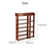 7 Tiers L123S Large Shoe Storage Cabinet Wooden Boot Stand Racks Storage Stand