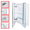 Vertical Led Mirror Cabinet 700*500mm 60LED Illuminated Lighted Medicine Cabinet