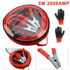 2000AMP 5M Jump Leads Car Van Booster Cables Starter Clamp Heavy Duty and Gloves