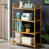 Bamboo Standing Shelf Unit Rack Bathroom Shelves Wardrobe Storage Lounge Hallway