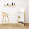 WallMount Floor Mirror Dressing Makeup Bedroom Mirror Tilting Full-length Mirror
