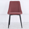 4x Velvet Dining Chairs Padded Seat Retro Metal Legs Office Kitchen Lounge Chair