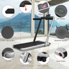 2 in 1 Folding Treadmill Electric Walking Running Machine Bluetooth LED Display