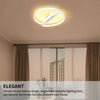 Modern LED Ceiling Light Half Ring Panel Down Lights Bathroom Kitchen Bedroom