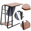 Portable End Table Sofa Counch Side Coffee Table Laptop Desk With Storage Shelf
