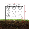 4 Panels Steel Decorative Garden Fence Lawn Border Edge Landscaping Interlocking