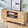 Wooden TV Stand w/ Shelf & Drawer Entertainment Unit Storage Cabinet Living Room