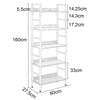 5 Tier Stand Shelf Storage Rack Bookcase Plant Book Ladder Shelving Display Unit