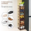 7-Tier Shoe Rack Hallway Shoe Storage Organizer Stand Bathroom Dispaly Shelf