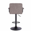 2x Bar Stools Breakfast Barstools w/ Faux Leather Adjustable Swivel Lift Kitchen