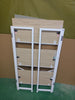 Folding Book Shelf Ladder Collapsible Unit Office Storage Rack Bookcase White