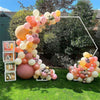 Large Size Hexagon Wedding Arch Frame Balloon Flower Stand Backdrop Hoop 2M-2.4M