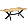 Dining Table 200x100x75 Solid Wood K4I7