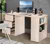 Large Computer Desk With Shelves & Drawers PC Writing Study Table Home Office