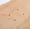5pcs 8-Layer 8inch Maple Blank Double Concave Skateboards Natural Skate Deck