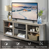 TV Stand for TVs up to 65 Inches Wooden Modern TV Console Table W/6 Open Storage