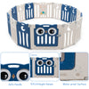 Baby Playpen Kids 16 HDPE Panel Folding Play Yard w/ Safety Lock & EducationToys