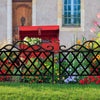 4/8/12pcs Garden Lawn Border Flexible Plastic Driveway Path Edging Picket Fence
