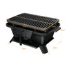 Portable Charcoal Grill Camping Picnic BBQ Grill with Double-sided Grilling Net
