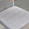 Set of 4 Grey Fabric Dining Chairs High Back Padded Seat Kitchen Dining Room BN