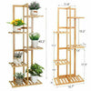 Small Medium Large Multi Tier Tiered Plant Stand Carbonized Shelf Holder Flower