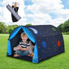 Kids Bed Tunnel Tent Portable Pop Up Playhouse with Double Mesh Curtain and Bag