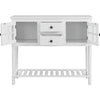 Console Table With Shelf Drawers Sofa Table Hallway Living Room Furniture White