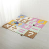EVA Foam Puzzle Play Mat w Borders Kids Multi-Color Safe Baby Padded Floor Tiles