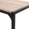 3 Piece Compact Dining Table & 2 Chairs Set Wooden Metal Legs Kitchen Bistro Set