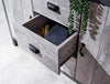 Large Grey Sideboard Storage Unit 2 Drawers 3 Doors Metal Handles Industrial